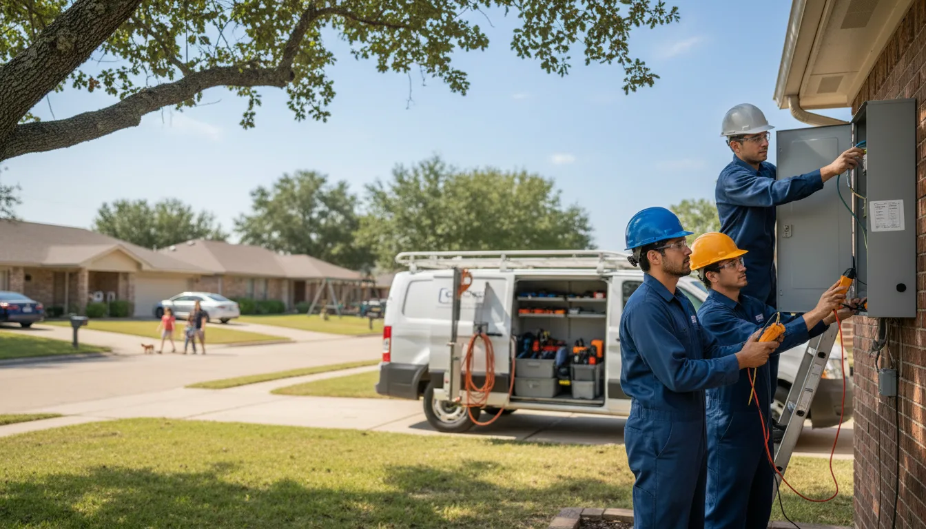 Certified electrician providing emergency electrical services in Coggon, IA